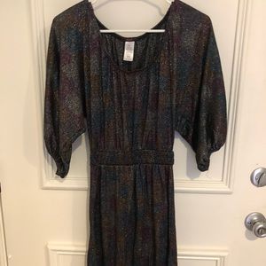 Casual/dressy dress with a sparkle fabric